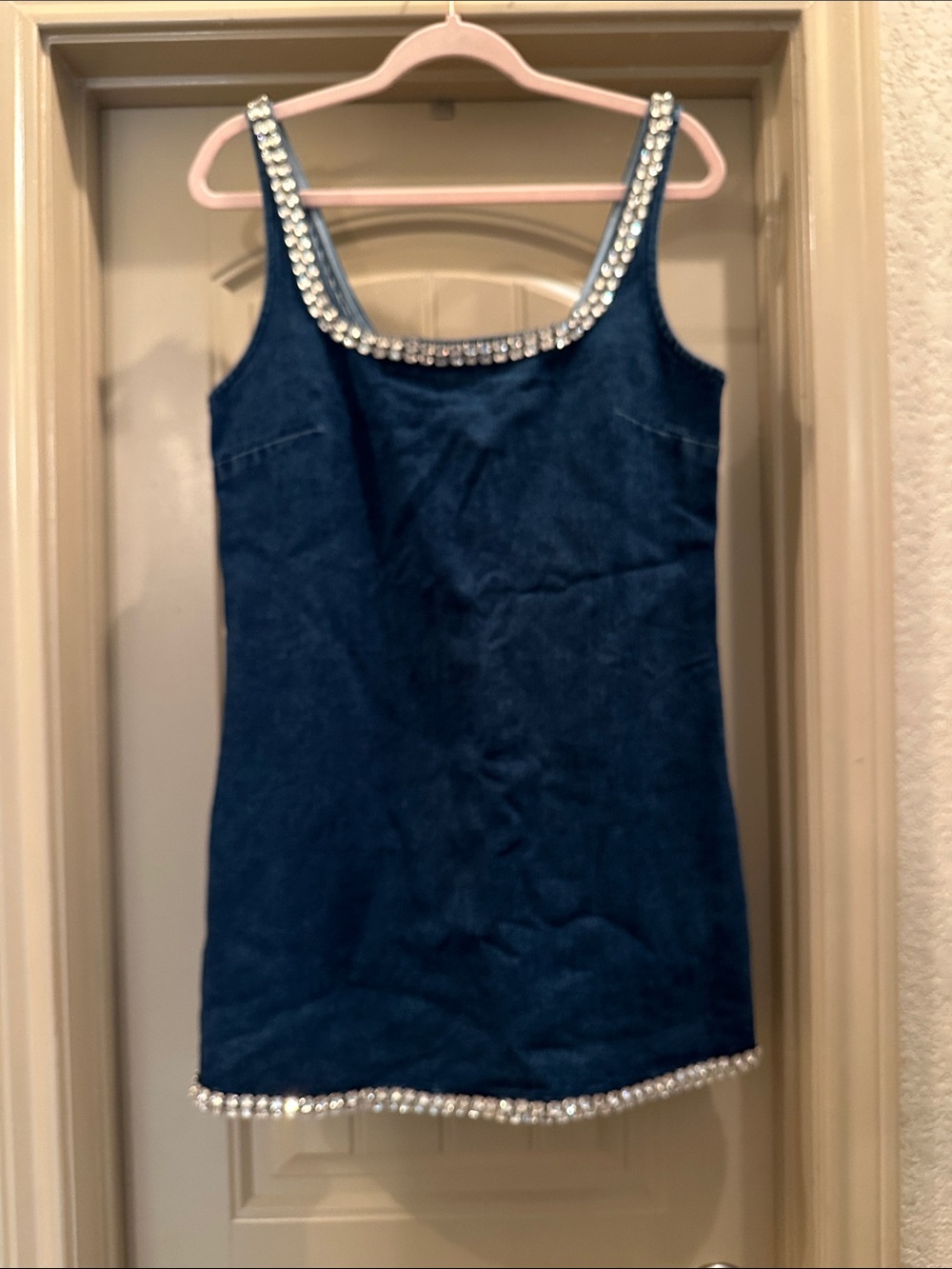 Denim & Sparkle Dress - Picture 3 of 8
